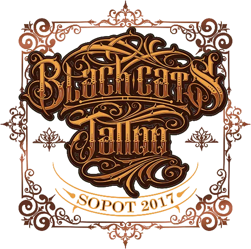 Black Cats Tattoo Maciej Burkowski stopka logo