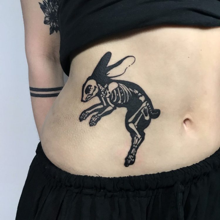 tatuaż królik