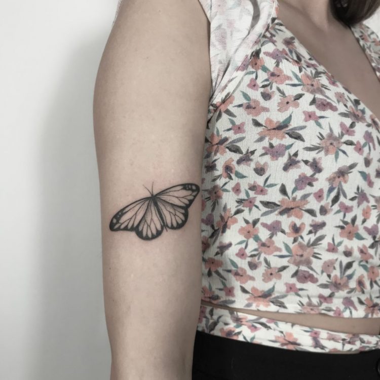 tatuaż motylek